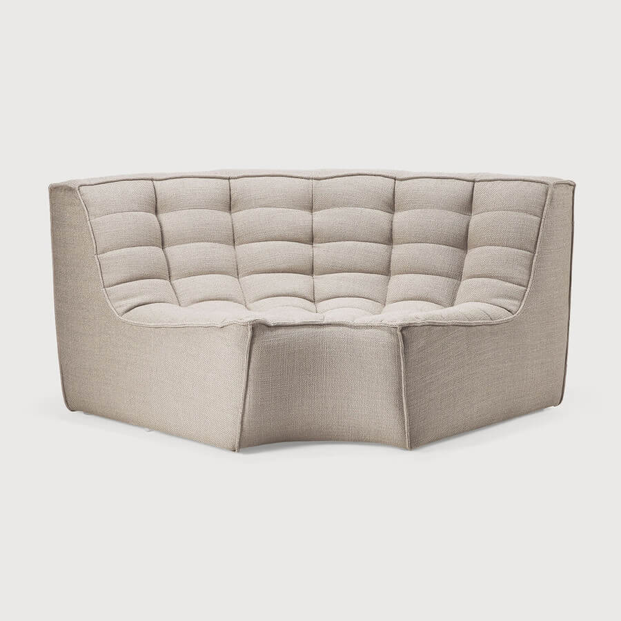 Divan N701 en tissu beige - Old Saddle - boutique décoration Montreal