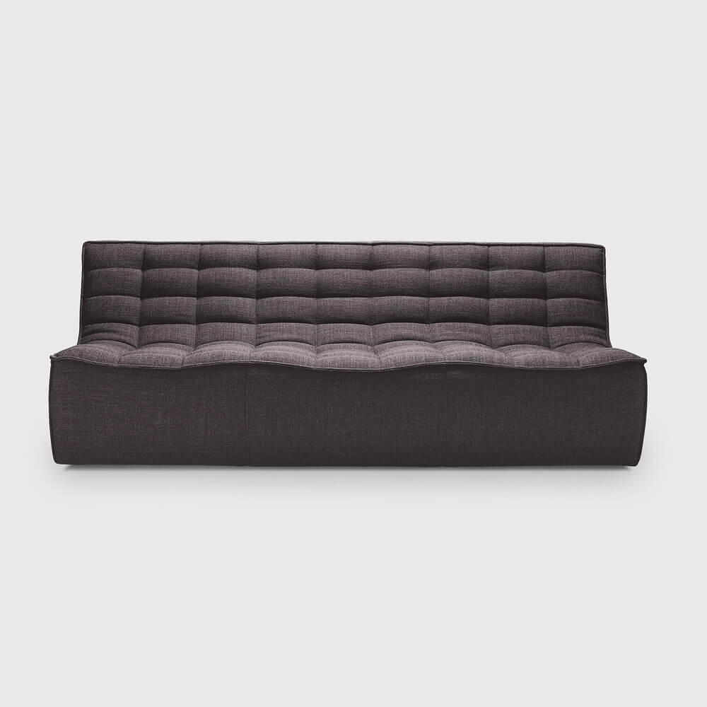 Divan N701 en tissu gris - Old Saddle - boutique décoration Montreal