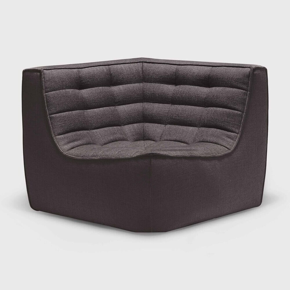 Divan N701 en tissu gris - Old Saddle - boutique décoration Montreal
