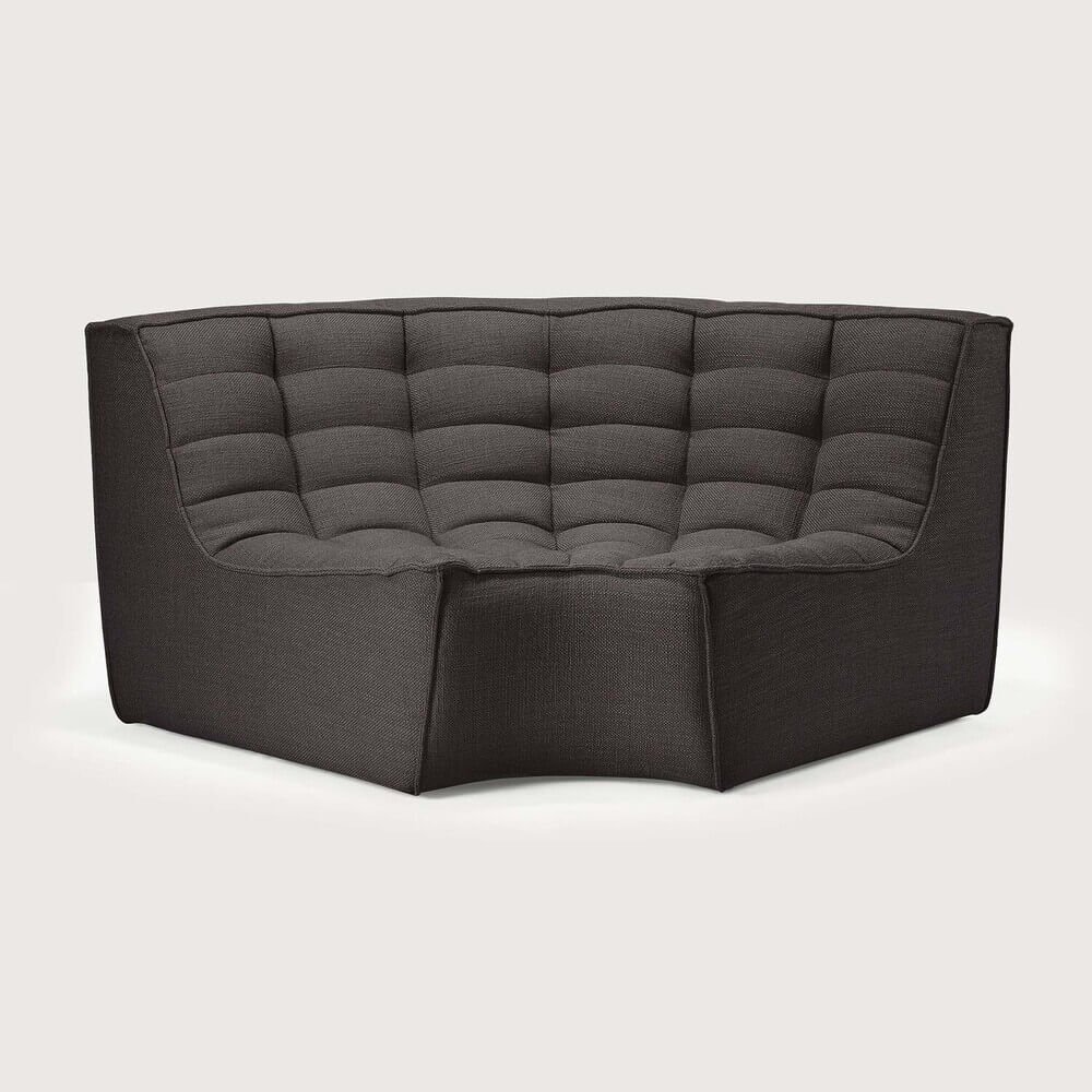 Divan N701 en tissu gris - Old Saddle - boutique décoration Montreal