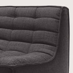 Divan N701 en tissu gris - Old Saddle - boutique décoration Montreal