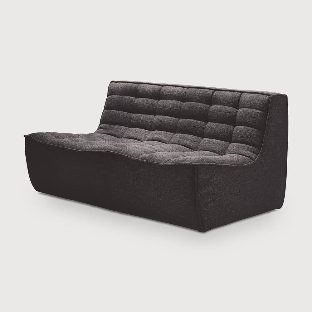 Divan N701 en tissu gris - Old Saddle - boutique décoration Montreal
