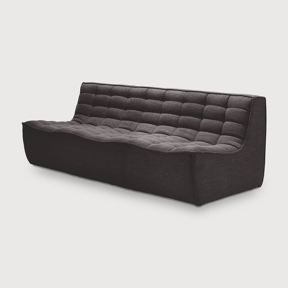Divan N701 en tissu gris - Old Saddle - boutique décoration Montreal