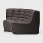 Divan N701 en tissu gris - Old Saddle - boutique décoration Montreal