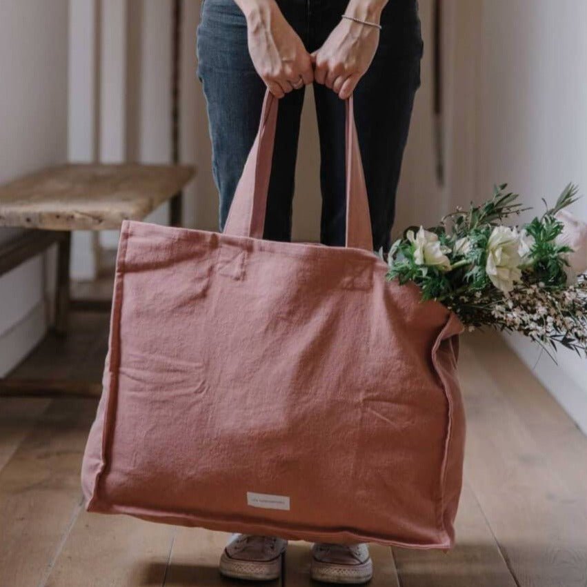 Grand cabas en toile de coton - Mode - boutique décoration Montreal
