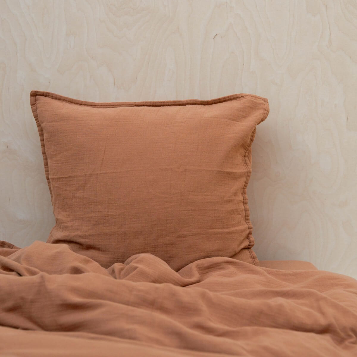 Housse de couette - Gaze de coton - Terracotta - Bedding - boutique décoration Montreal