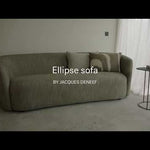 ellipse sofa, canapé 3 places, designer Jacques Deneef