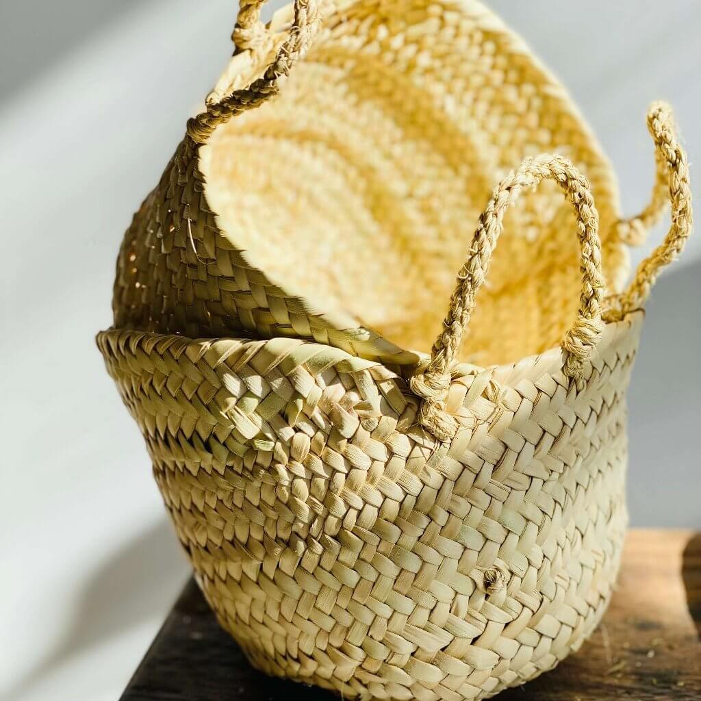 petit panier décoratif salle bain