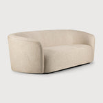 sofa en tissu beige, 3 places, designer Jacques Deneef