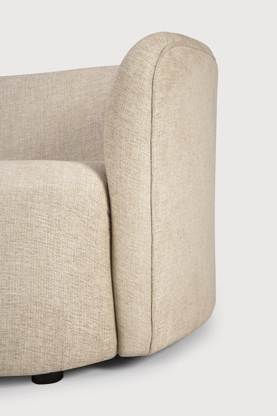sofa luxe en tissu beige, canapé Ellipse