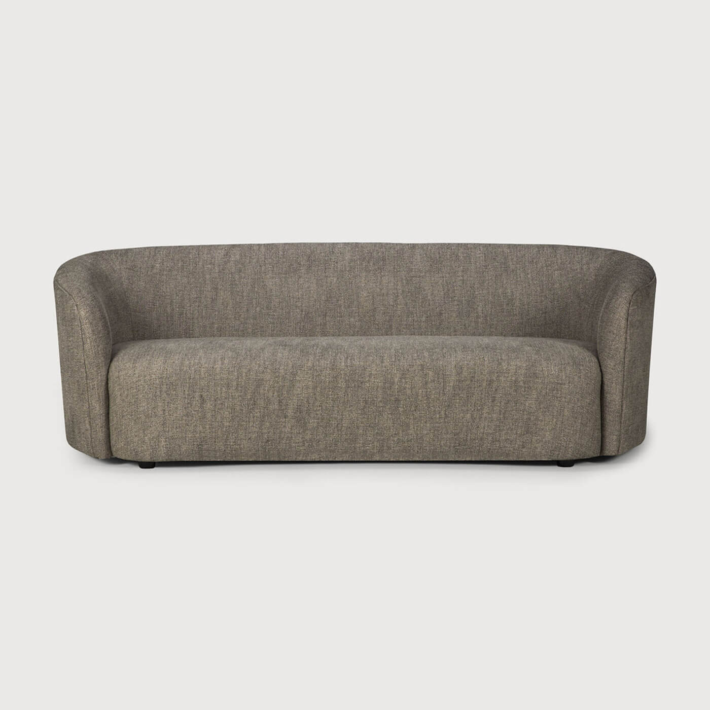 canapé 3 places en tissu, sofa ellipse, designer Jacques Deneef