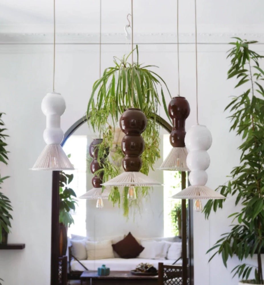 Suspension Georgette Parasol Corde - boutique décoration Montreal