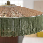 Suspension Parasol à Franges Raphia - Mousse - boutique décoration Montreal