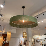 Suspension Parasol à Franges Raphia - Mousse - boutique décoration Montreal