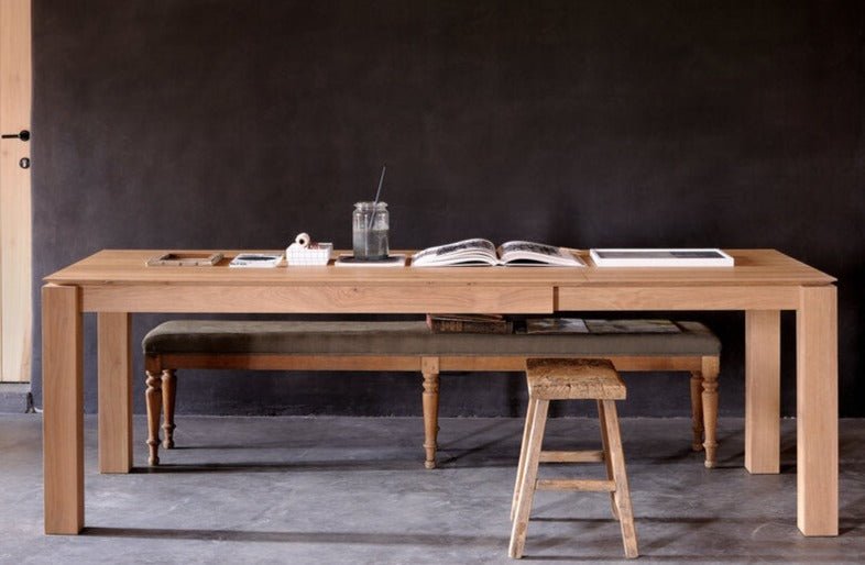 Table à rallonge en chêne - Slice - boutique décoration Montreal