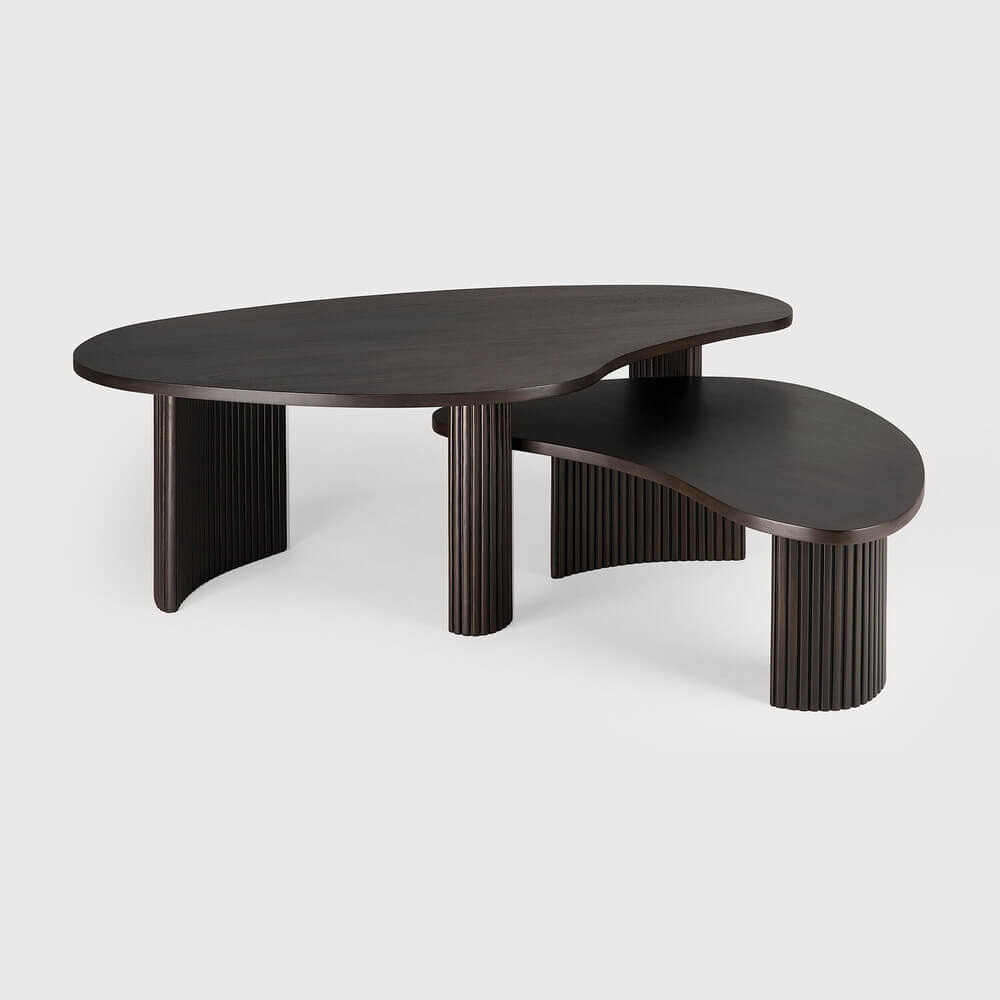Table basse Boomerang en acajou - Demo - boutique décoration Montreal
