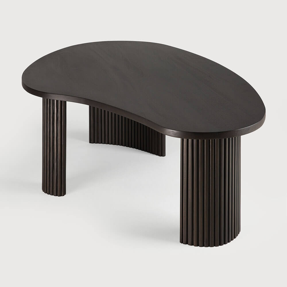 Table basse Boomerang en acajou - Demo - boutique décoration Montreal