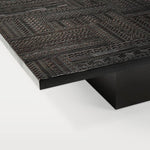 table basse noir, teck et chene, table tabwa de Ethnicraft