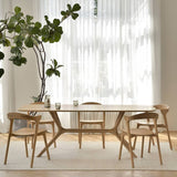 table salle à manger avec chaises oak, table X
