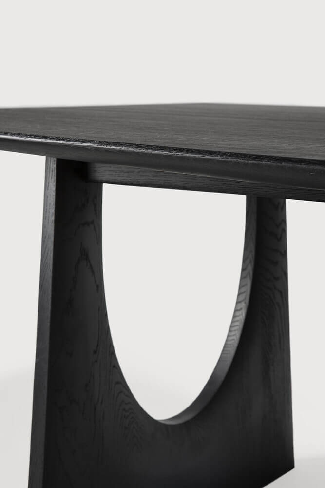 Table Geometric en chêne - noir - boutique décoration Montreal