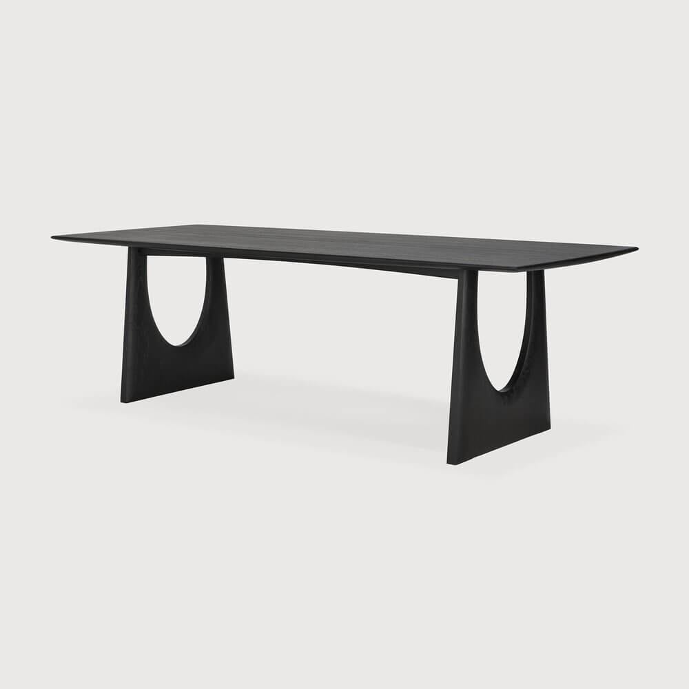 Table Geometric en chêne - noir - boutique décoration Montreal